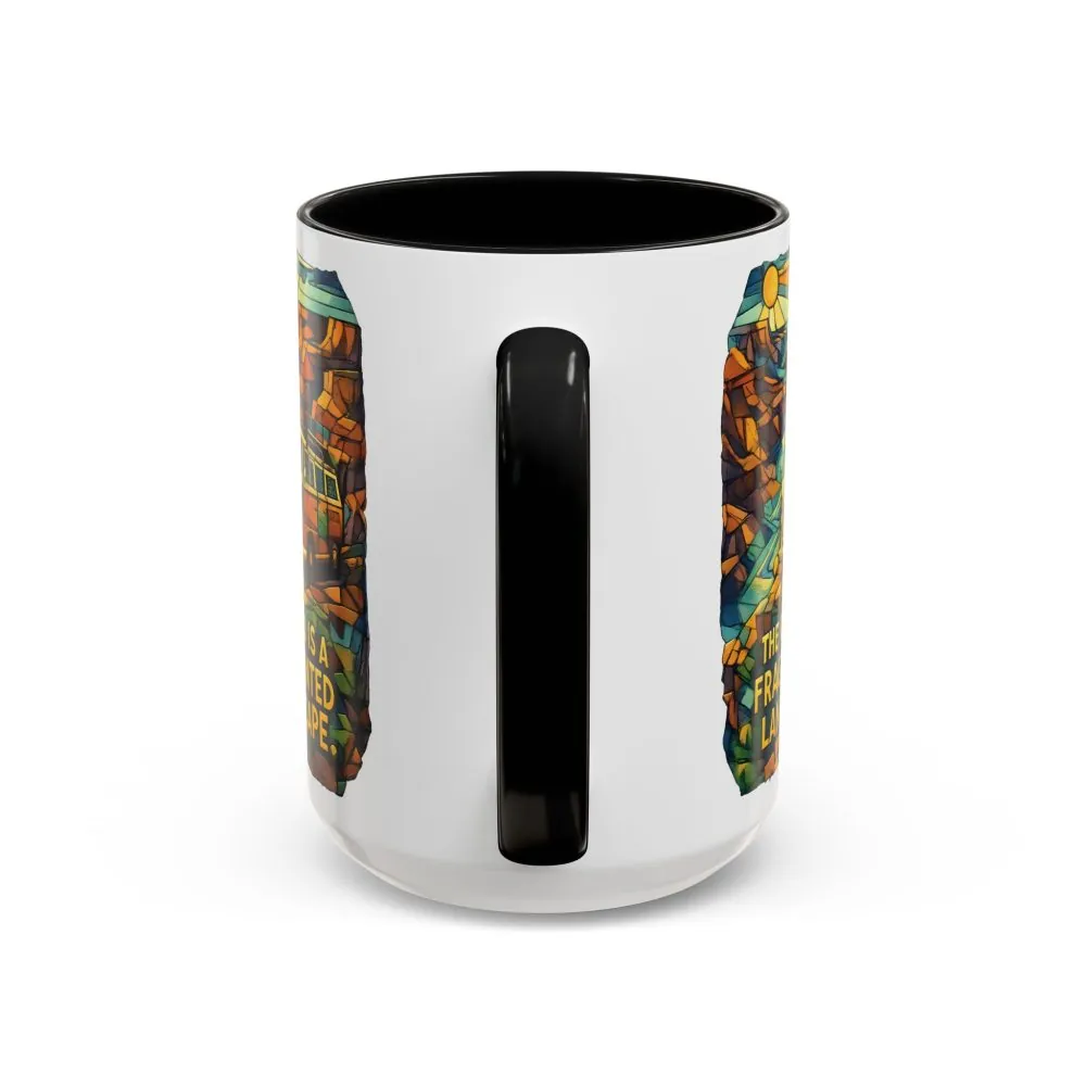 3578645817500254537_2048.jpeg Accent Coffee Mug (11, 15oz) — "The Road Is A Fragmented Landscape" Design Cubic-Line