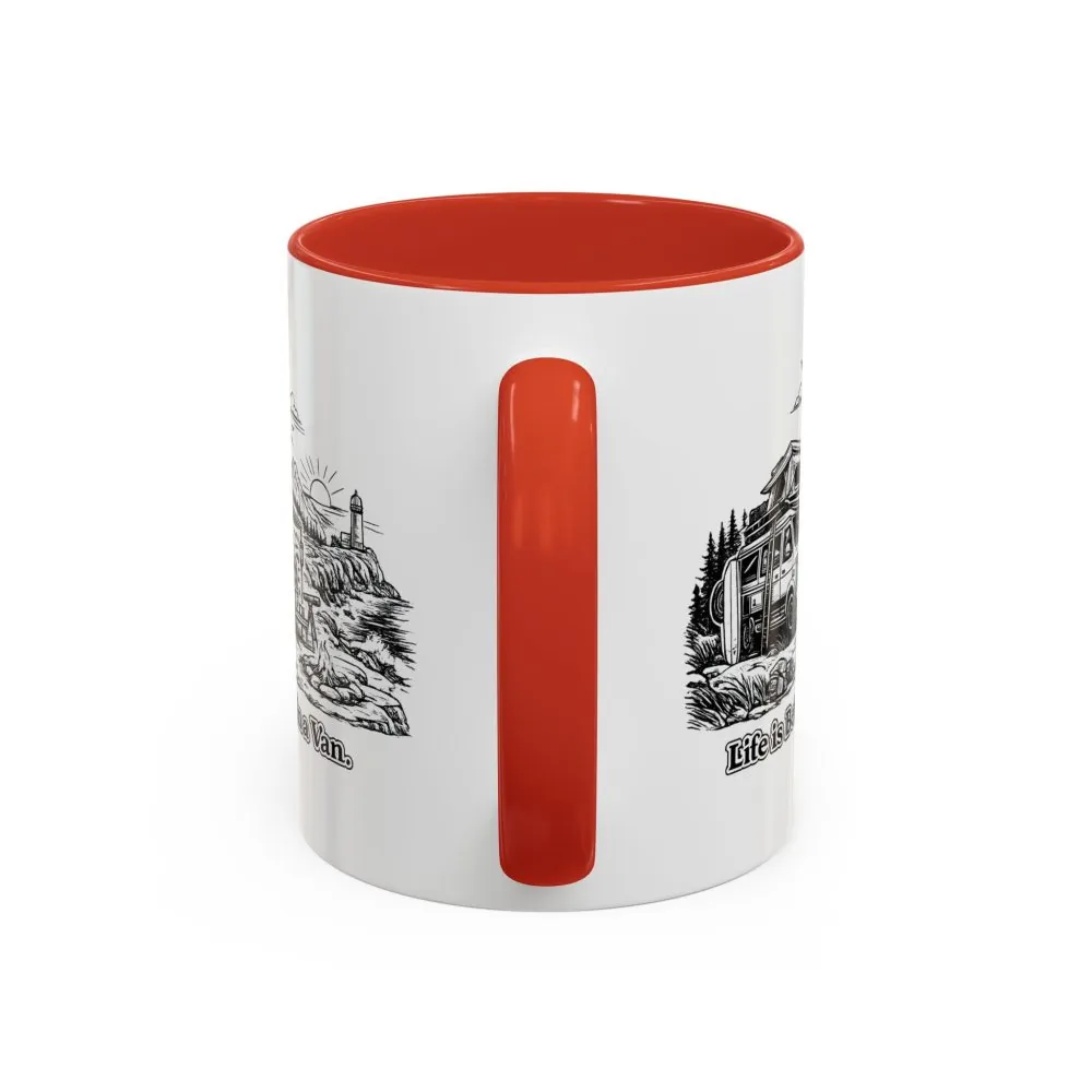 3603430703541504978_2048.jpeg Accent Coffee Mug (11, 15oz) — "Life Is Better In A Van" Design Minimal-Line
