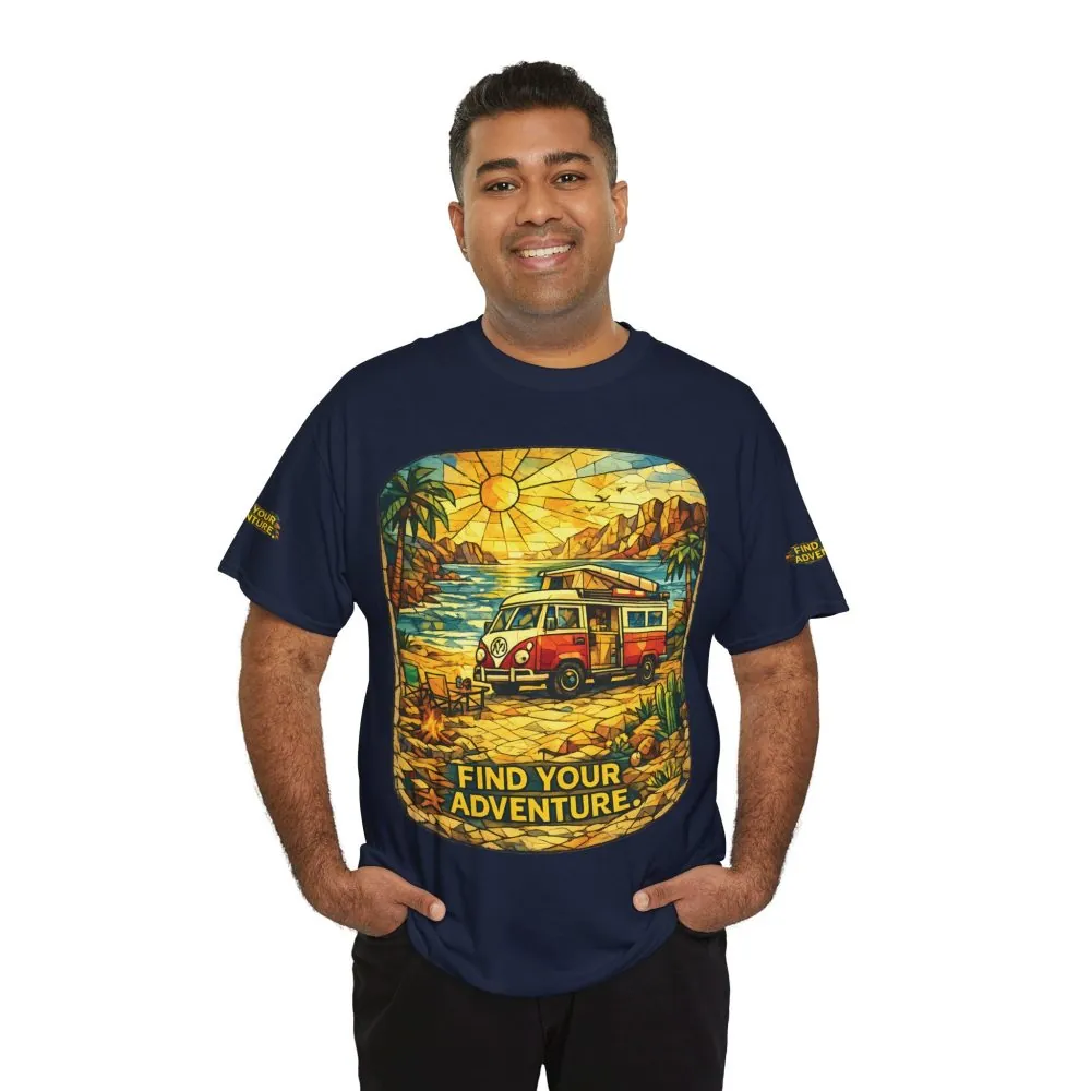 360491639736065968_2048.jpeg Unisex Heavy Cotton Tee — "Find Your Adventure" Design Cubic-Line