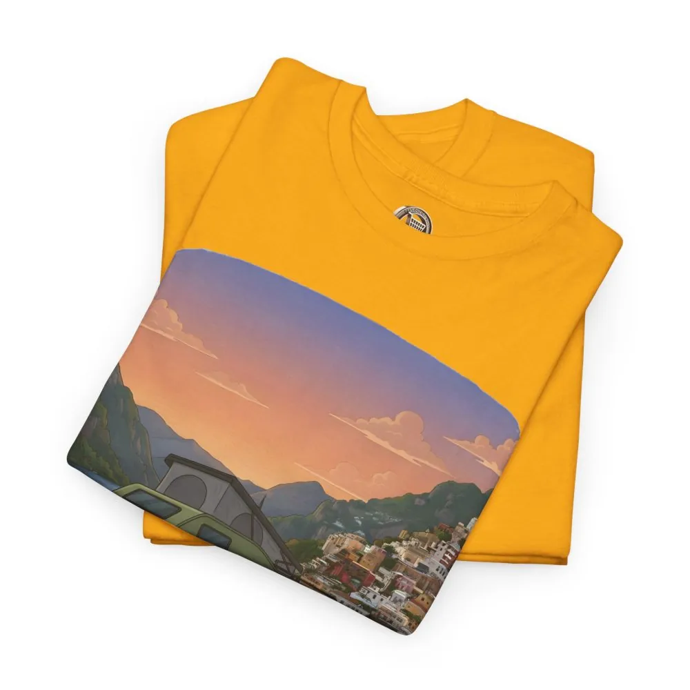 3625193305734116492_2048.jpeg Unisex Heavy Cotton Tee — "Mountain Air And Alpine Adventure" Design Sitcom-Line