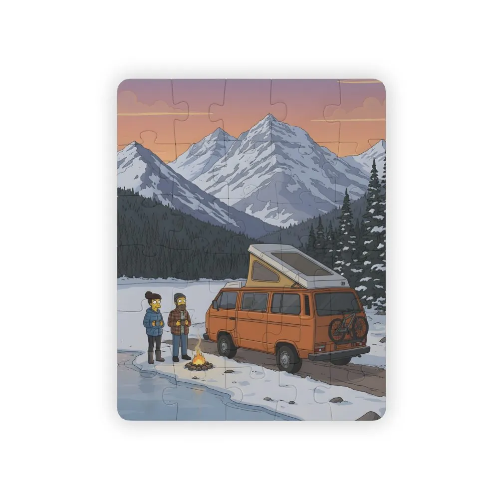 3627626996041432742_2048.jpeg Kids' 30‑Piece Camping Puzzle — Winter Camper Van Scene