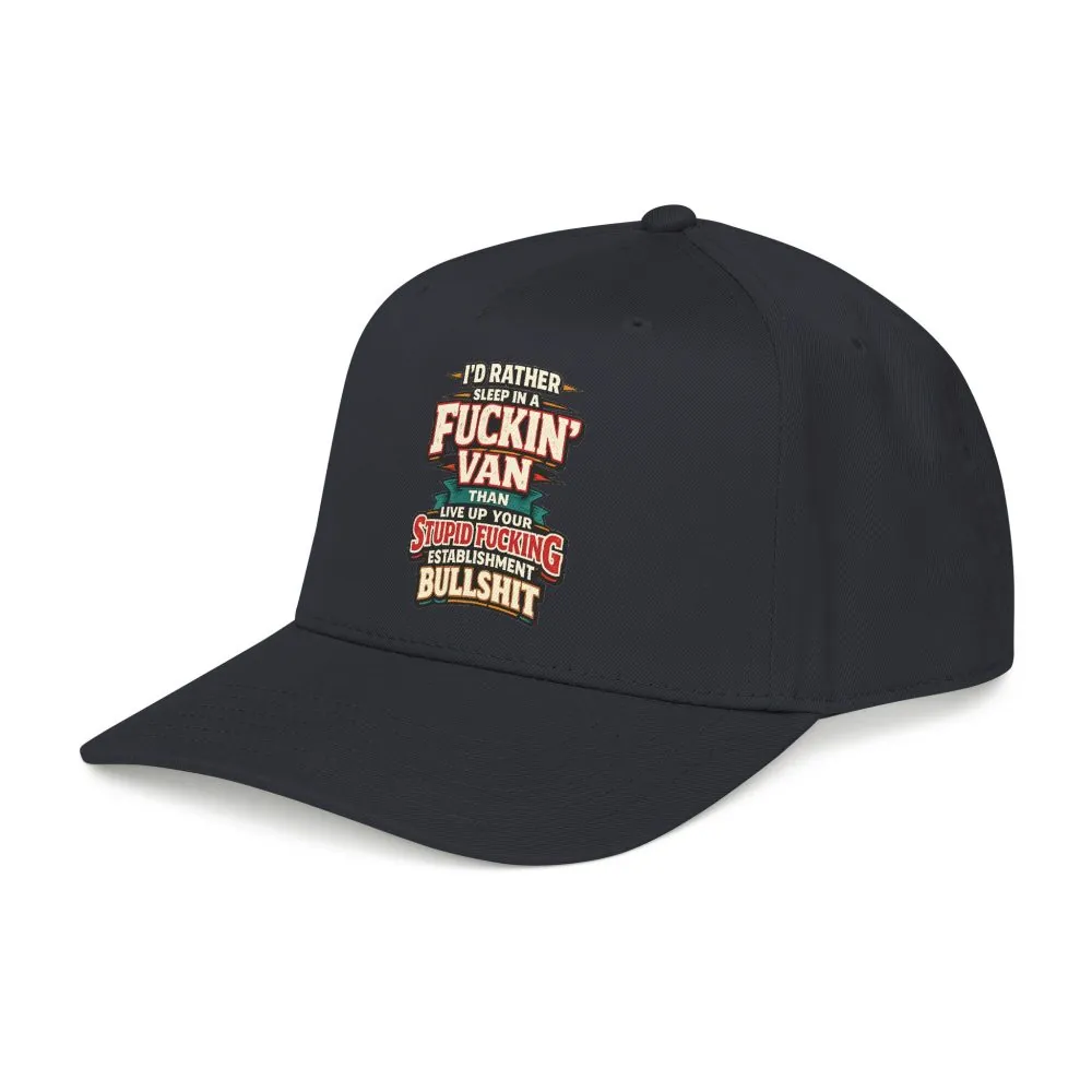 Baseball Cap - "I´d Rather Sleep in A Fucking Van" Design F**K-Line