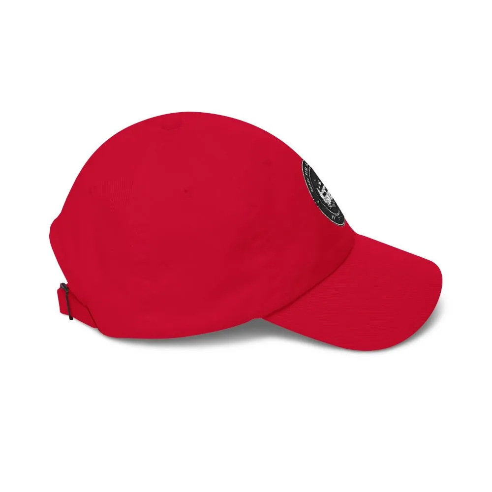 Dad Cap - "ROAD WHERE MADE FOR JOURNEYS-NOT DESTINATIONS" Vintage National Park Stamp Hat
