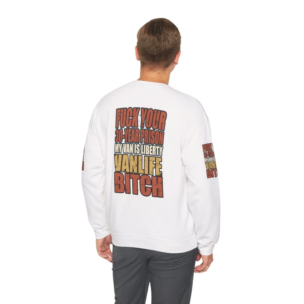 Unisex Heavy Blend™ Crewneck Sweatshirt — "Fuck Your 30 Year" Design F**K-Line