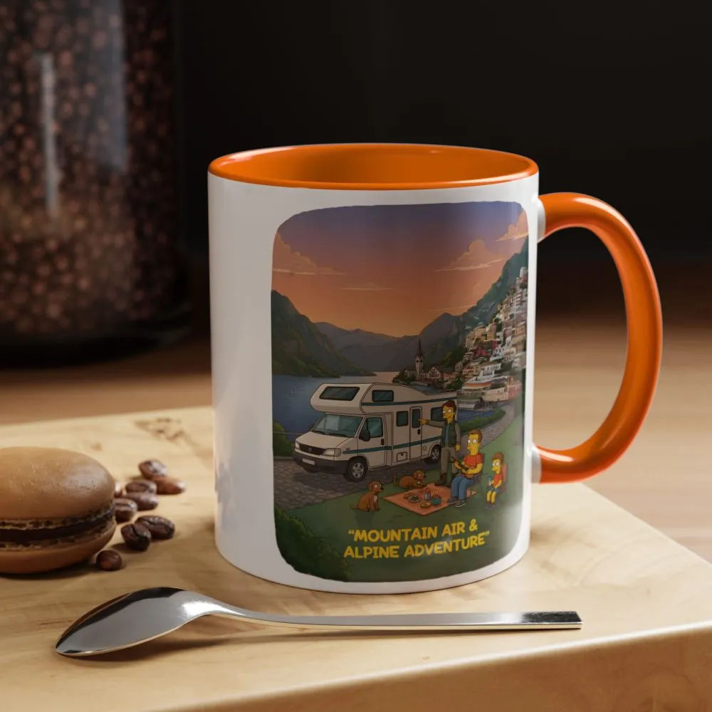 3651591606724031640_2048.jpeg Accent Coffee Mug (11, 15oz) — "Mountain Air-Alpine Adventure" Design Sitcom-Line