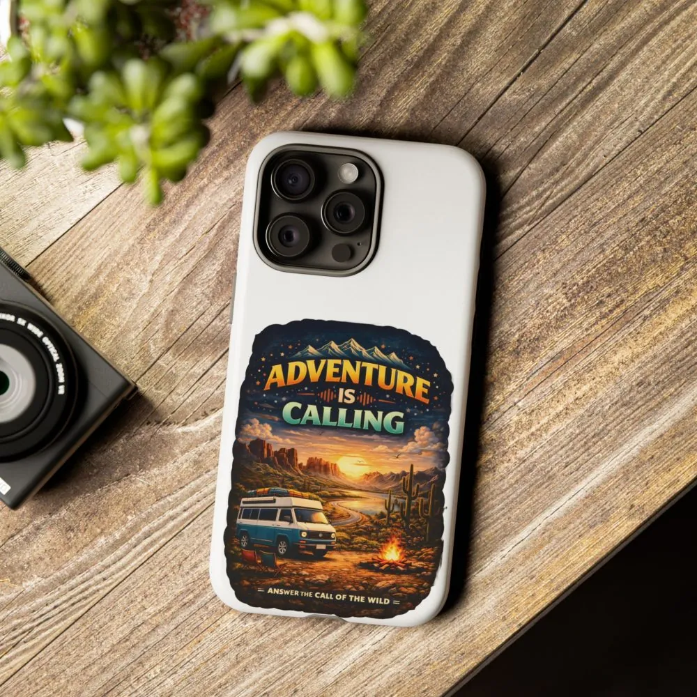 Phone Case — "Adventure Is Calling" (Design Scenic-Line)