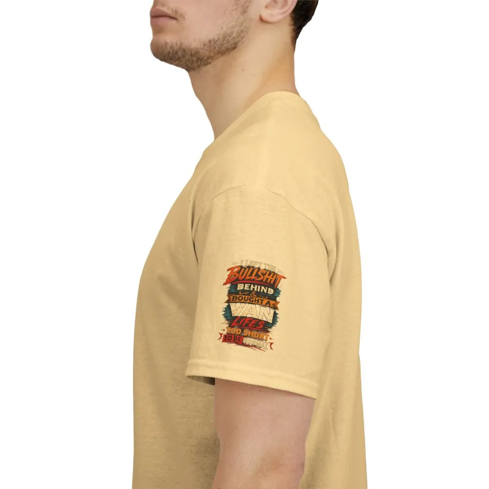 Unisex Heavy Cotton Tee — "I Left The Bullshit" Design F**K-Line