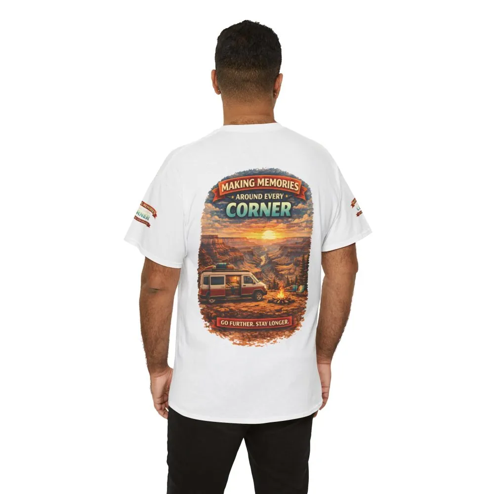 Unisex Heavy Cotton Tee — "Making Memories" Design Scenic-Line