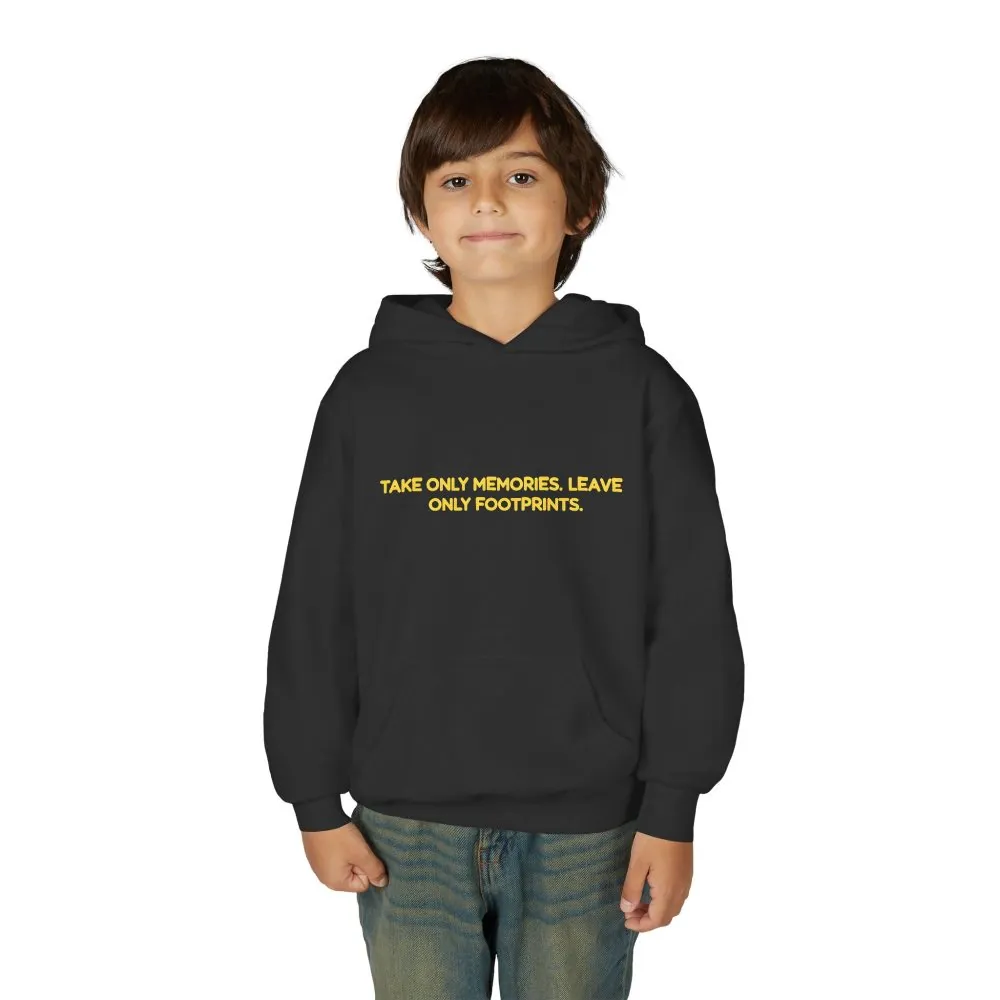 Youth Hoodie(Gildan) – "Take Only Memories-Leave Only Footprints (Design Sitcom-Line)