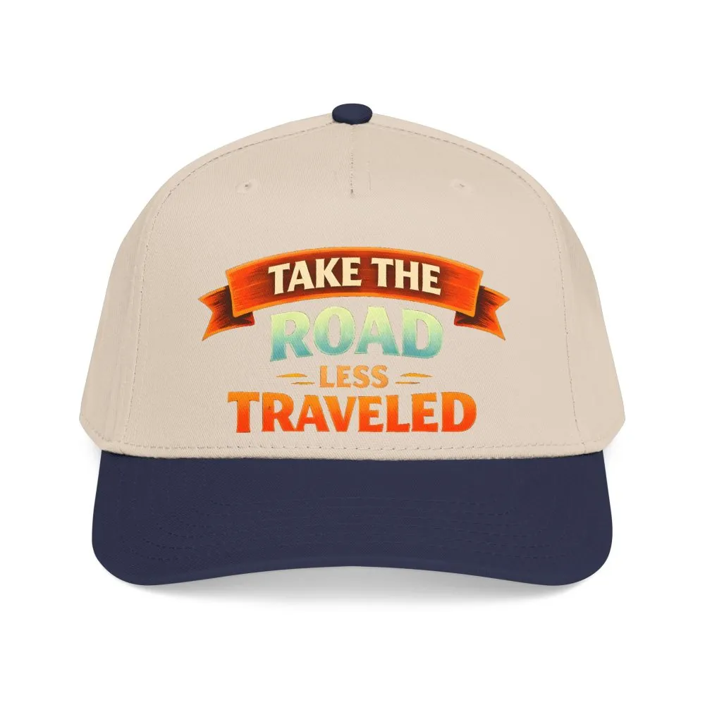 Baseball Cap - "Take The Road Less Traveled" Design Scenic-Line