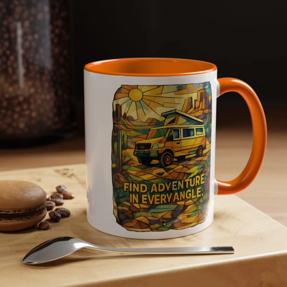 3787831214319828339_2048.jpeg Accent Coffee Mug (11, 15oz) — "Find Adventure In Every Corner" Design Cubic-Line