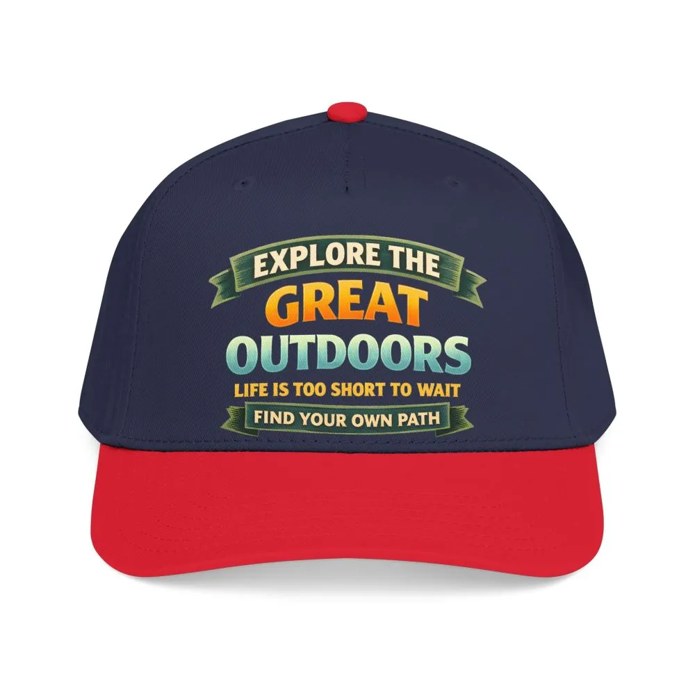 Baseball Cap - "Explore The Great Outdoors" Design Scenic-Line