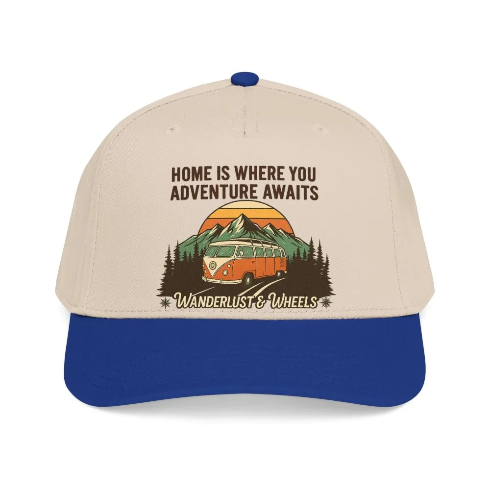 3801688528964047376_2048.jpeg Baseball Cap - "Home Is Where You Adventure Awaits" Mid Profile Baseball Cap