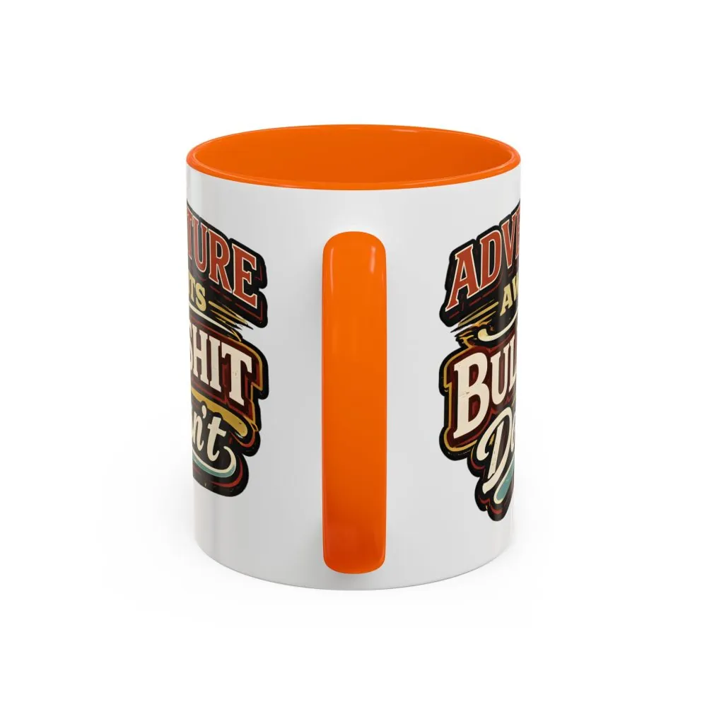 Accent Coffee Mug (11, 15oz) — "Adventure Awaits" Design F**K-Line