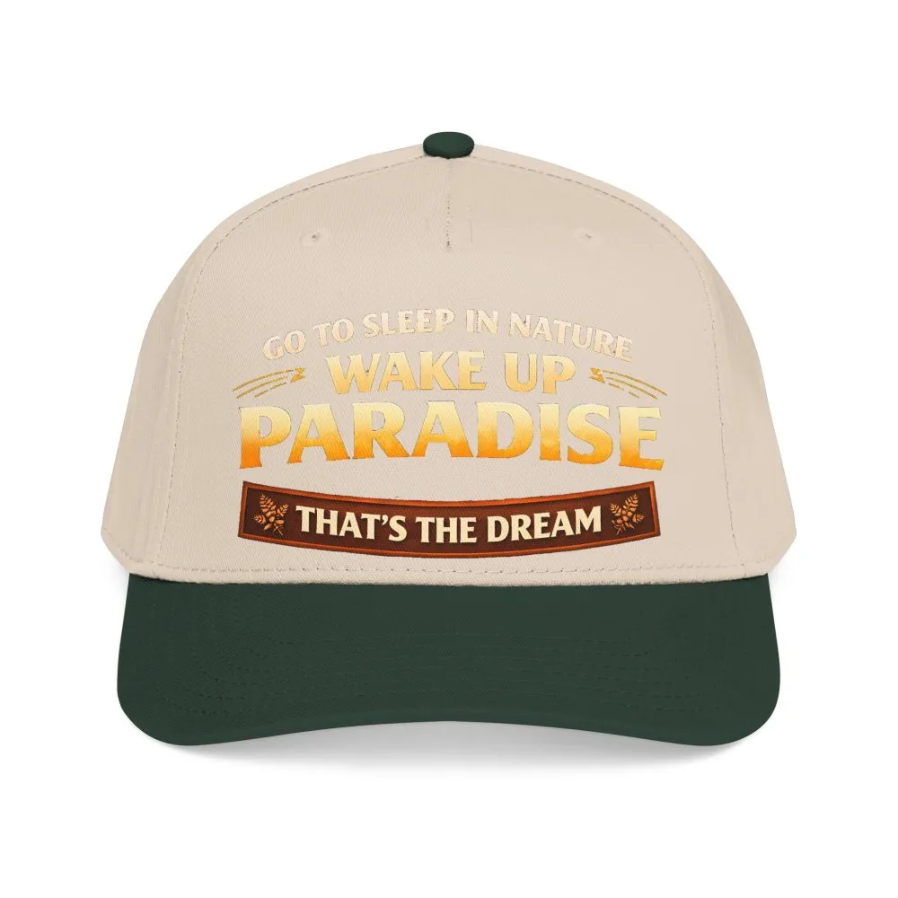 3814987988587705119_2048.jpeg Baseball Cap - "Go sleep Nature-Wake Up Paradise" Design Scenic-Line