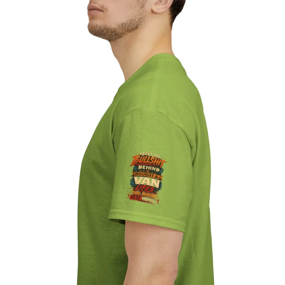 Unisex Heavy Cotton Tee — "I Left The Bullshit" Design F**K-Line