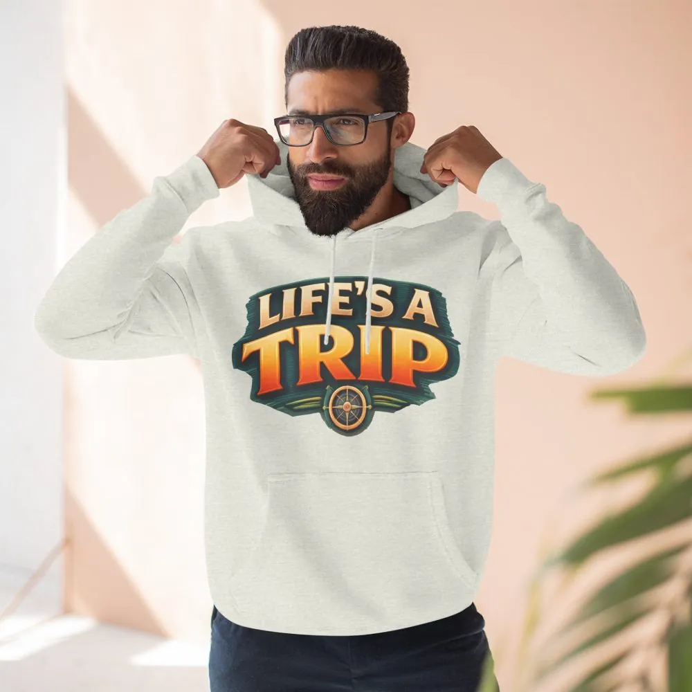 3831891619604919189_2048.jpeg Three-Panel Fleece Hoodie - "Life s A Trip" Design Scenic-Line
