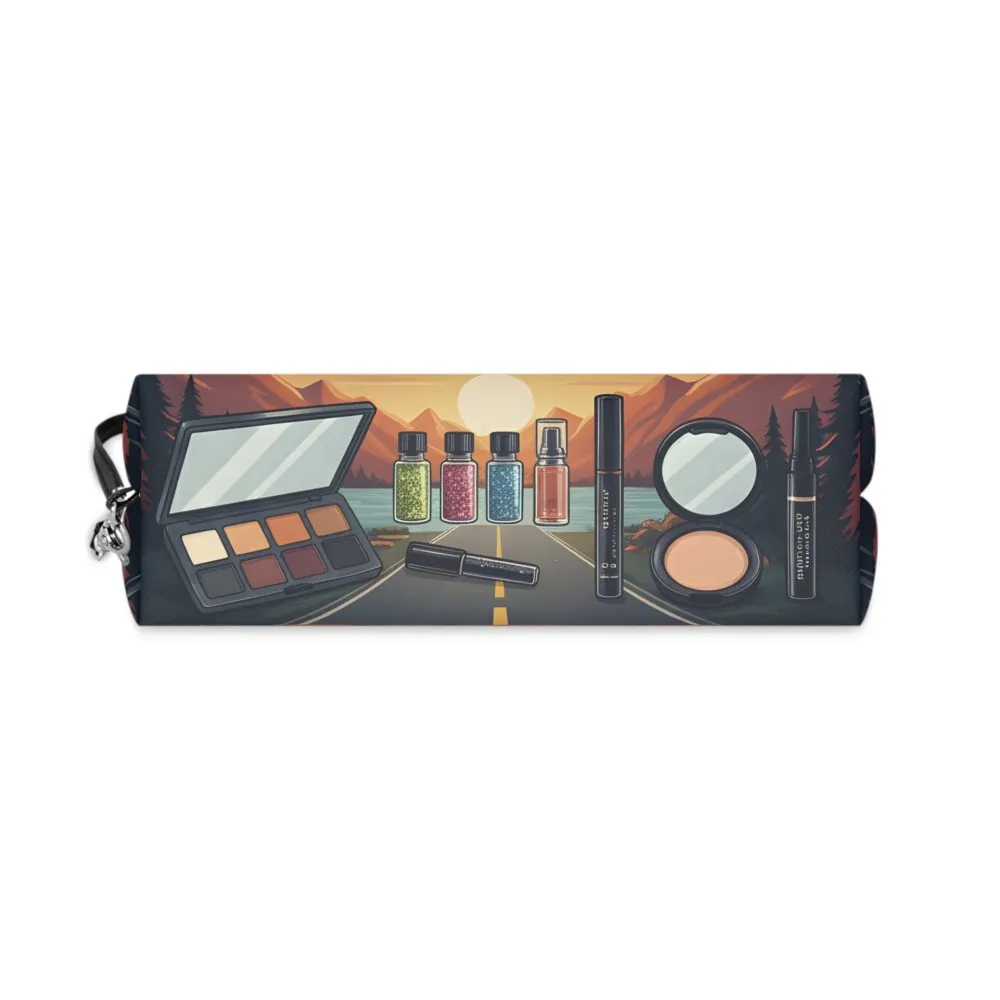 Makeup Bag — "Roads Dust and Self Trust" campervan quoted