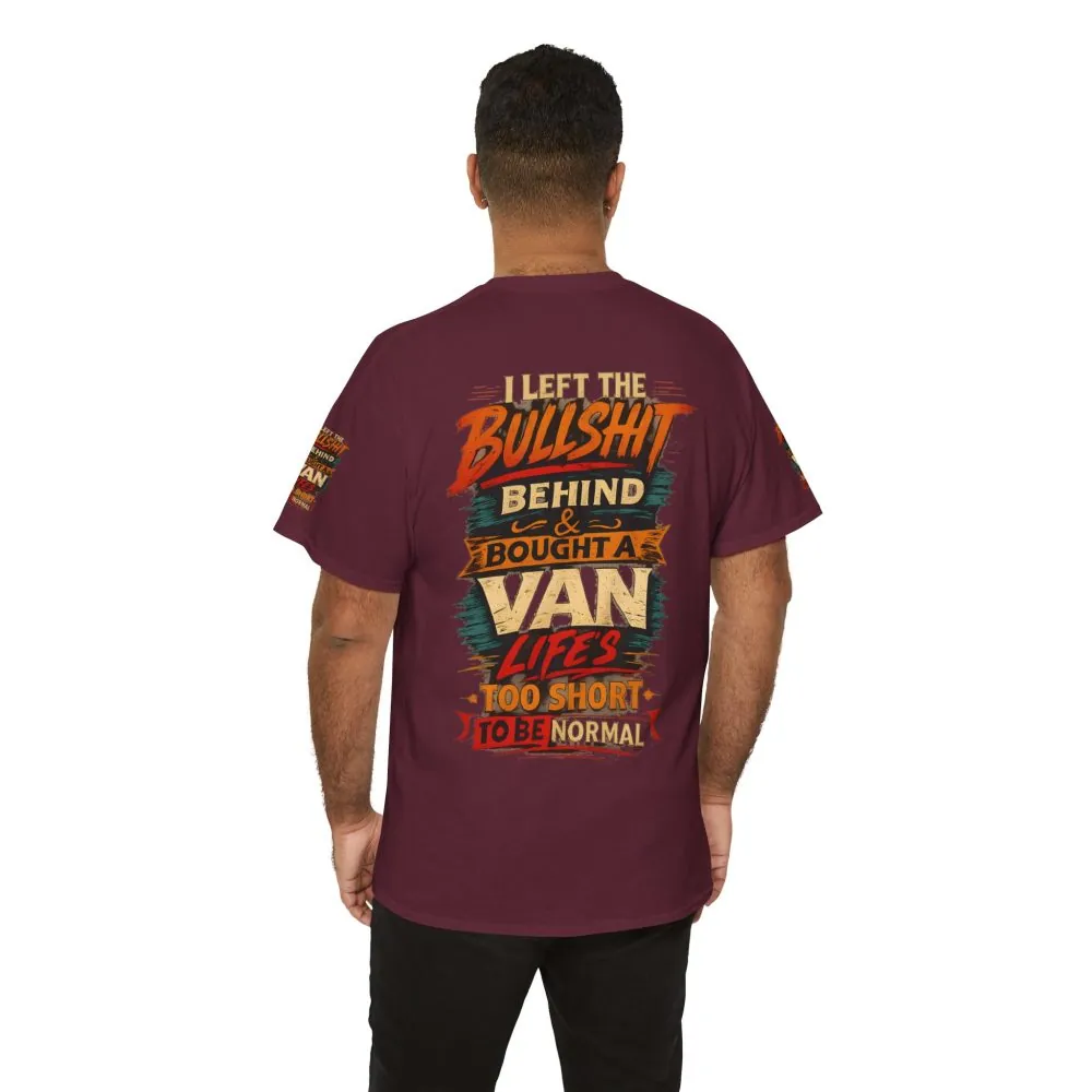 Unisex Heavy Cotton Tee — "I Left The Bullshit" Design F**K-Line
