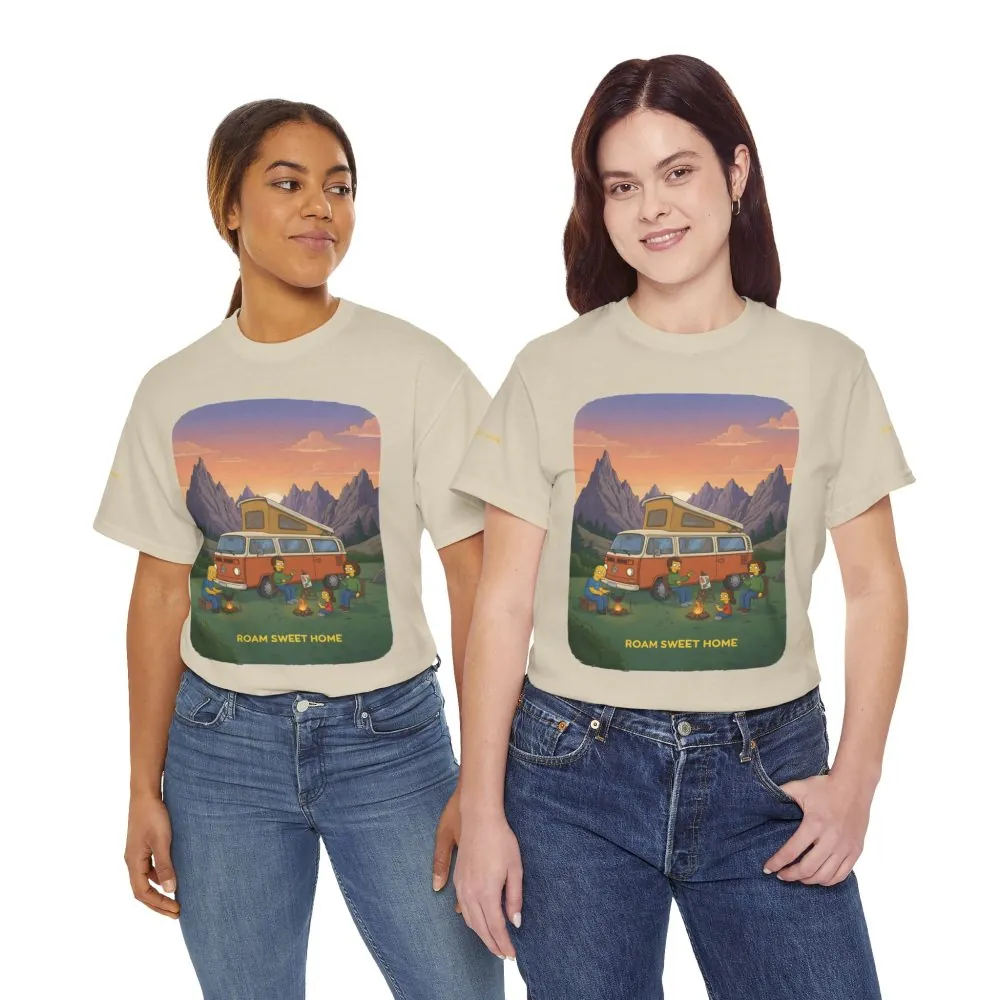 3868668610107411517_2048.jpeg Unisex Heavy Cotton Tee — "Roam Sweet Home" Design Sitcom-Line