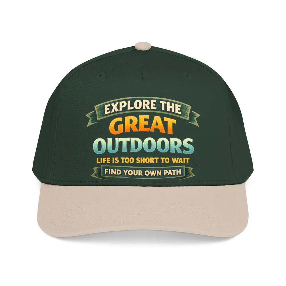 Baseball Cap - "Explore The Great Outdoors" Design Scenic-Line