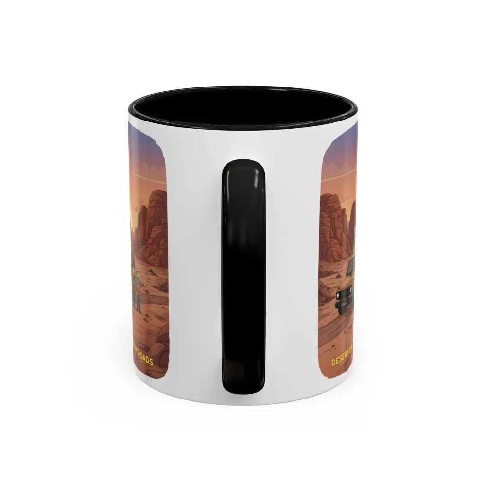 3905148650107280270_2048.jpeg Accent Coffee Mug (11, 15oz) — "Desert Dreams Dusty Roads" Design Sitcom-Line