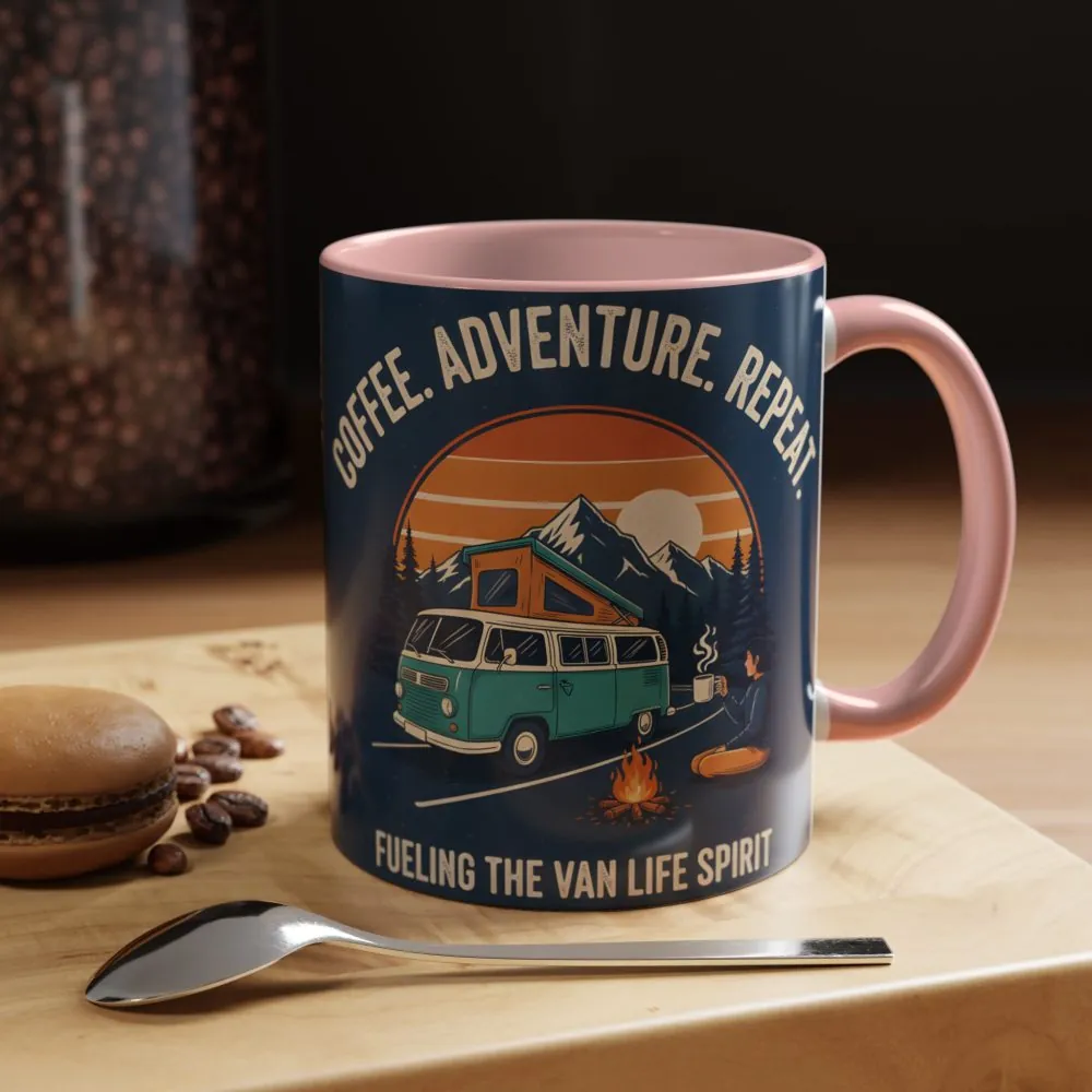 3906263658067237937_2048.jpeg Accent Coffee Mug (11, 15oz) - "Coffee. Adventure. Repeat."