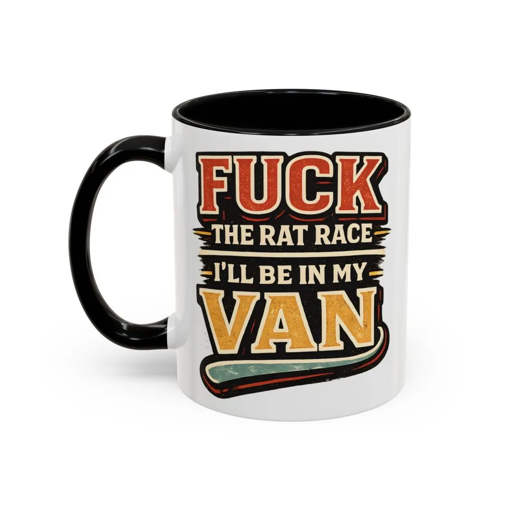 3917993753035552733_2048.jpeg Accent Coffee Mug (11, 15oz) — "Fuck The Rat Race" Design F**K-Line