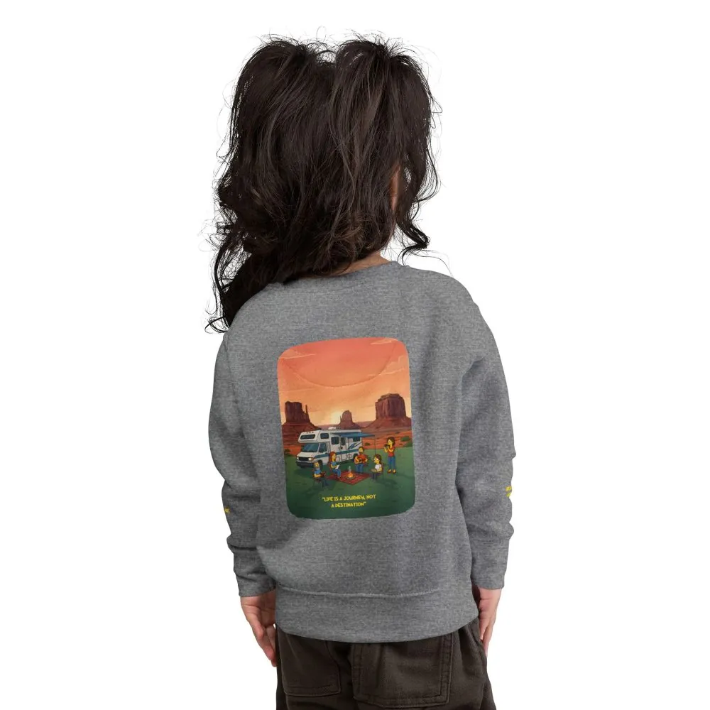 3942982199316212148_2048.jpeg Toddler Sweatshirt - "Life Is A Journey-Not A Destination" (Design Sitcom-Line)