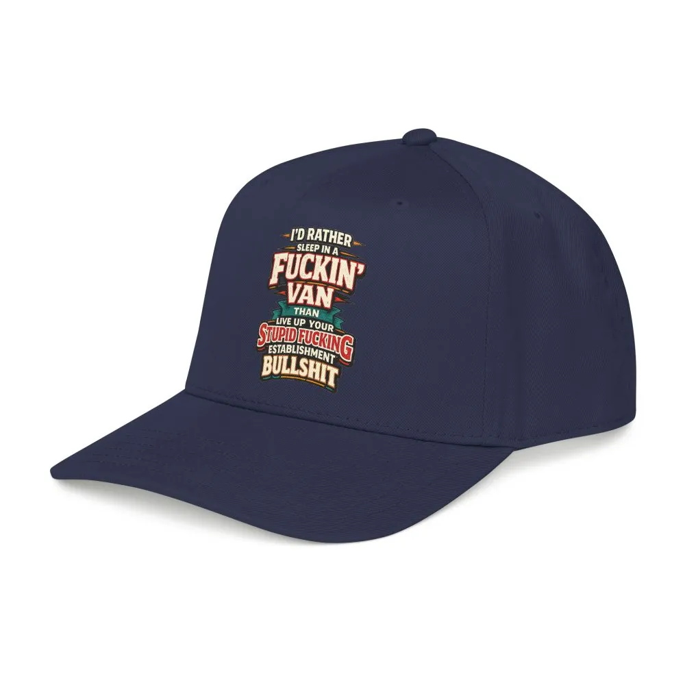 Baseball Cap - "I´d Rather Sleep in A Fucking Van" Design F**K-Line