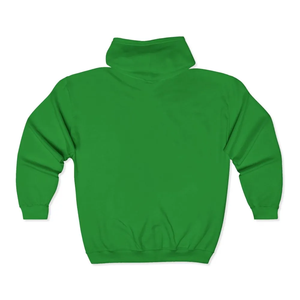 Zip Hoodie — "Adventure Awaits-Go Where You Feel Most Alive" (Only Front Printed) Camper Van Adventure Zip-Up
