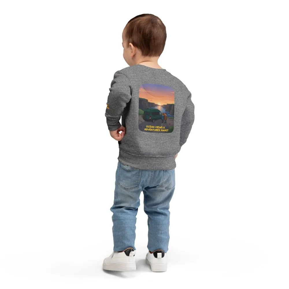 396314223718445990_2048.jpeg Toddler Sweatshirt - "Ocean Views-Adventures Awaits" (Design Sitcom-Line)