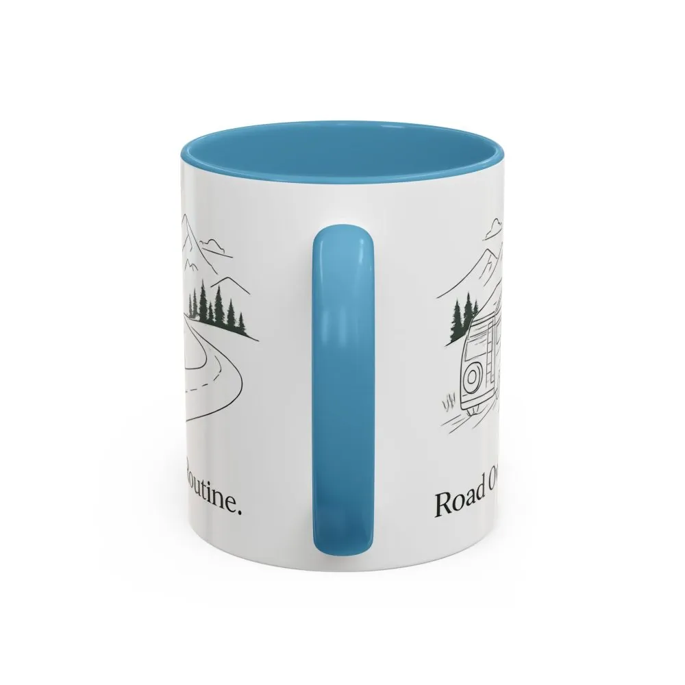 3997086253587471159_2048.jpeg Accent Coffee Mug (11, 15oz) — "Road Over Routine" Design Minimal-Line