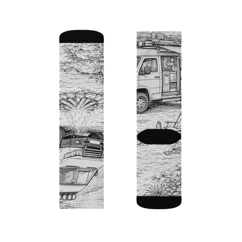 4007241386323203241_2048.jpeg Sublimation Socks — Retro Camper Roadtrip Crew Socks