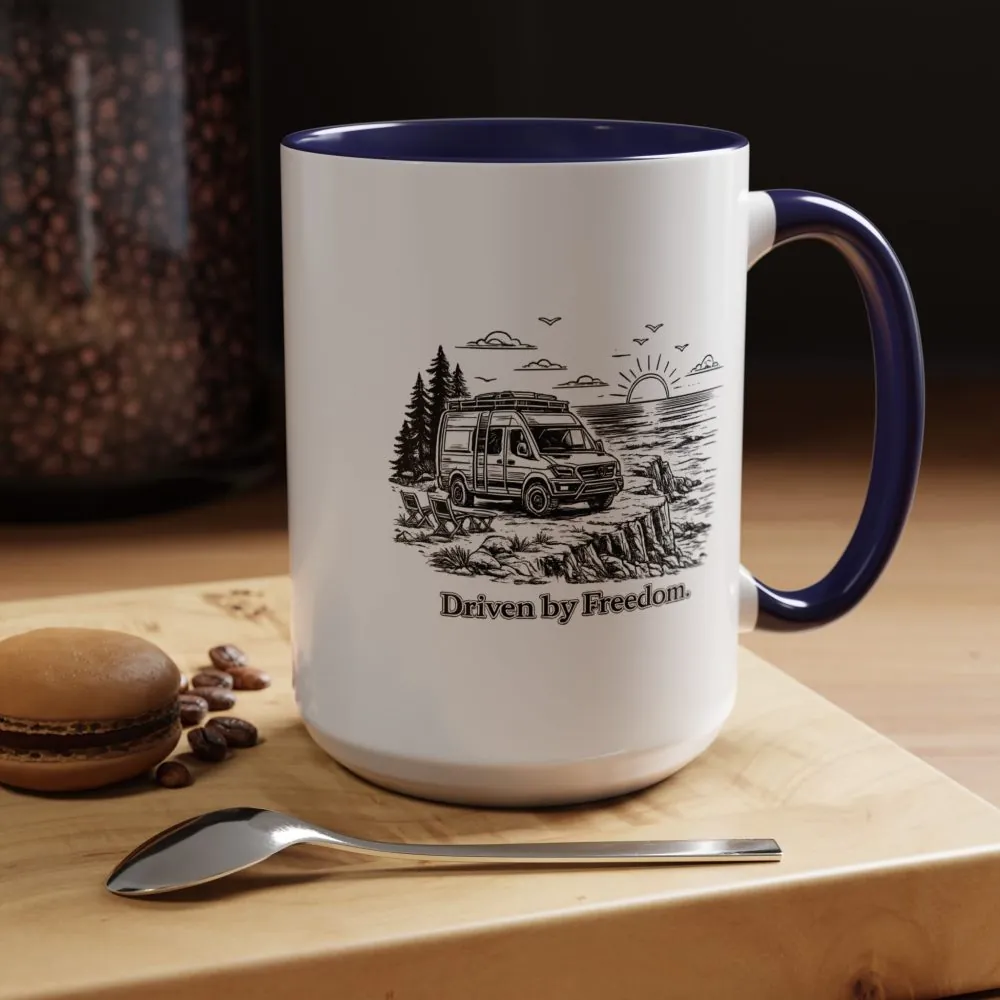 4032254637152479708_2048.jpeg Accent Coffee Mug (11, 15oz) — "Driven By Freedom" Design Minimal-Line