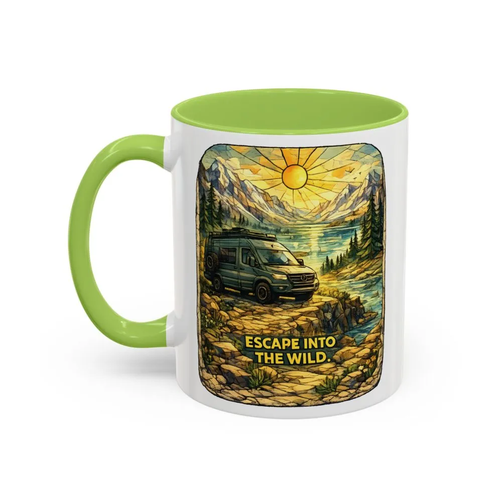 4061414942282759399_2048.jpeg Accent Coffee Mug (11, 15oz) — "Escape Into The Wild" Design Cubic-Line