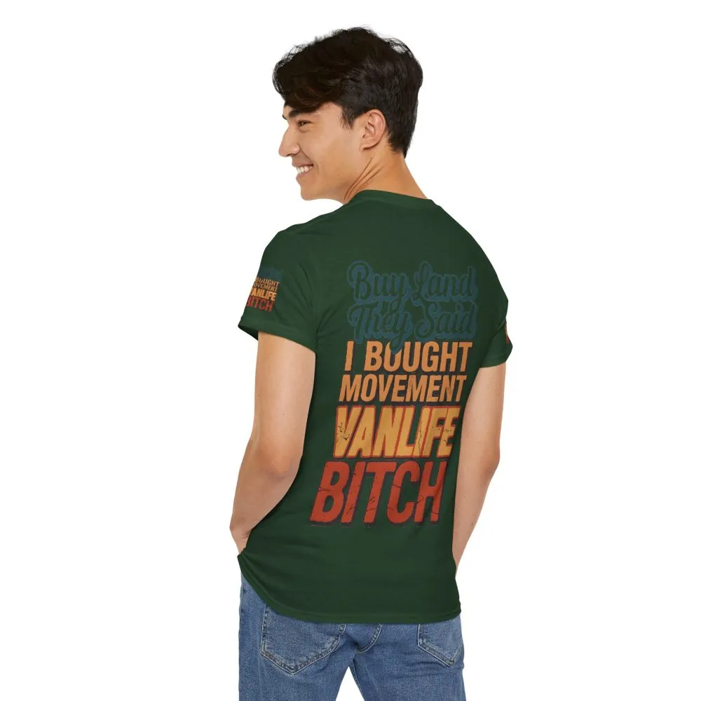 4064680638270054315_2048.jpeg Unisex Heavy Cotton Tee — "Buy Land They Said" Design F**K-Line