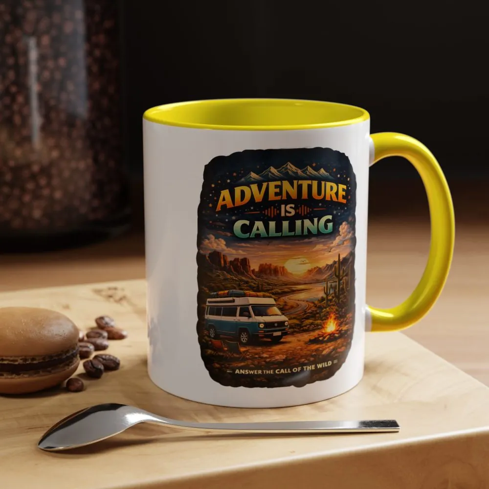 4143340653577666235_2048.jpeg Accent Coffee Mug (11, 15oz) — "Adventure Is Calling" Design Scenic-Line