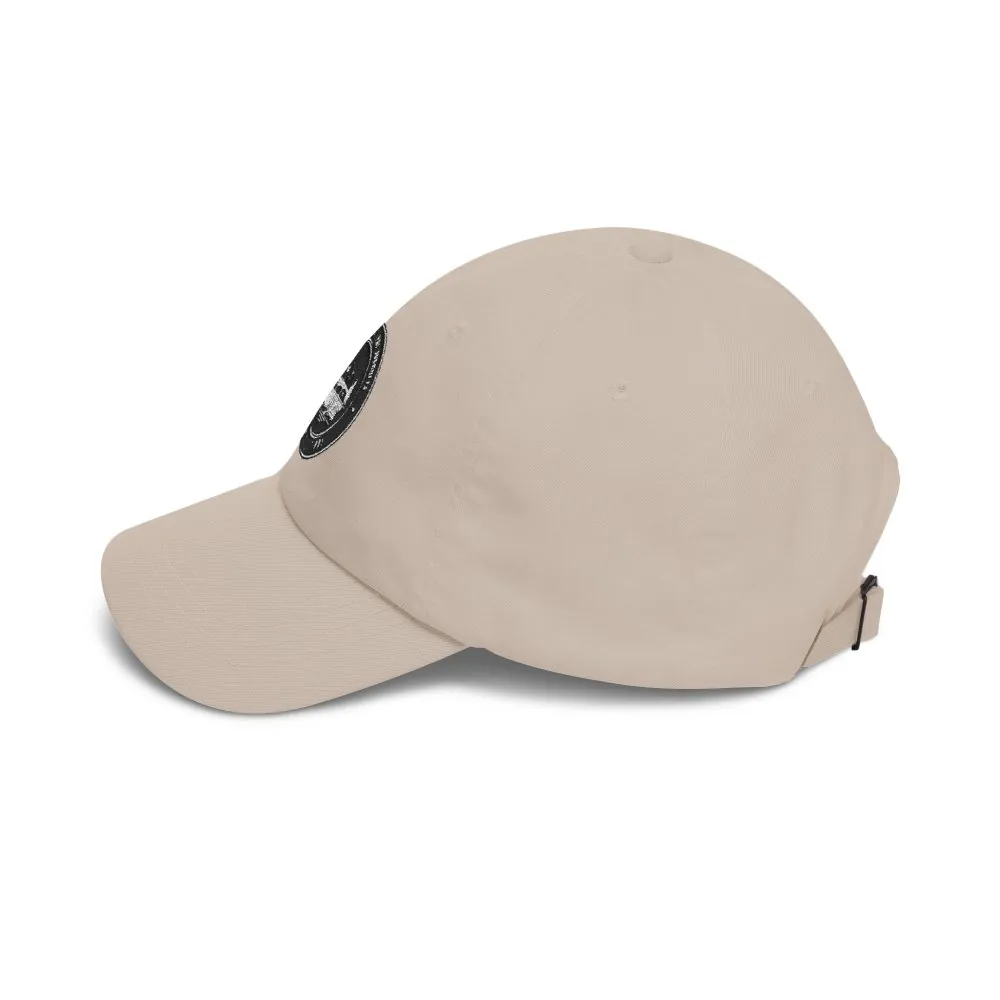 Dad Cap - "ROAD WHERE MADE FOR JOURNEYS-NOT DESTINATIONS" Vintage National Park Stamp Hat