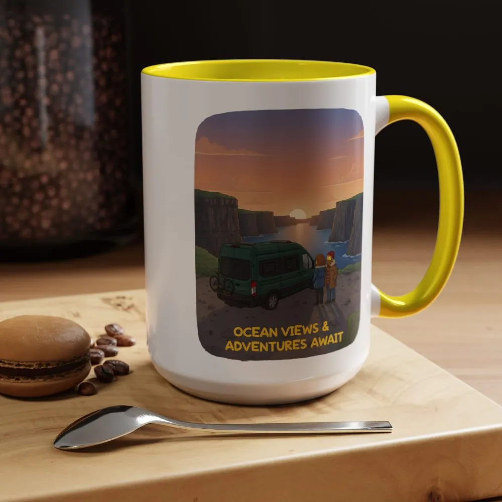 4215462472093339262_2048.jpeg Accent Coffee Mug (11, 15oz) — "Ocean Views-Adventures Awaits" Design Sitcom-Line