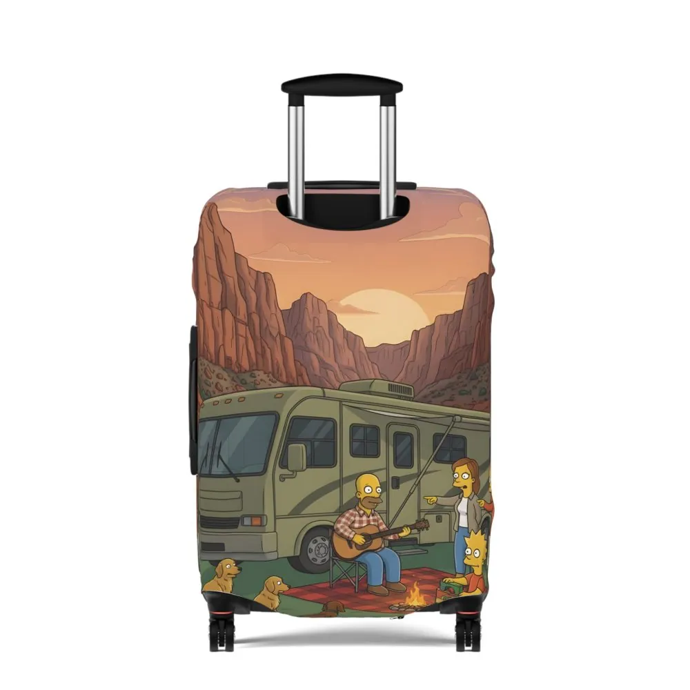 4231910527093385726_2048.jpeg Luggage Cover — Adventure Camper Sketch Travel Suitcase(Design Sitcom-Line)
