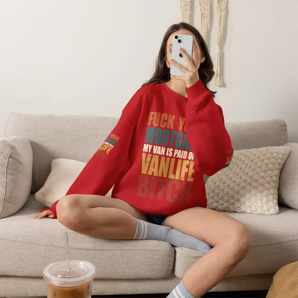4242324341797277688_2048.jpeg Unisex Heavy Blend™ Crewneck Sweatshirt — "Fuck Your Mortgage" Design F**K-Line