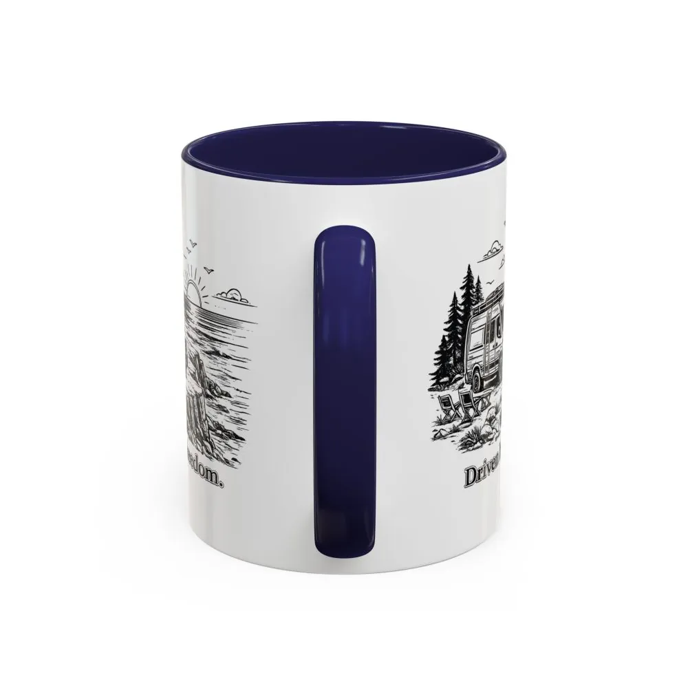 4256494222344129635_2048.jpeg Accent Coffee Mug (11, 15oz) — "Driven By Freedom" Design Minimal-Line