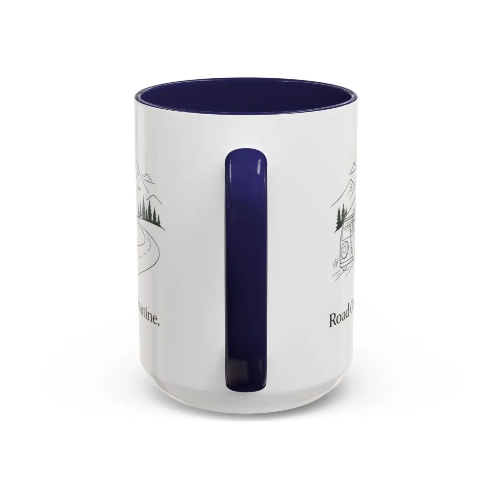 4271173970082133828_2048.jpeg Accent Coffee Mug (11, 15oz) — "Road Over Routine" Design Minimal-Line