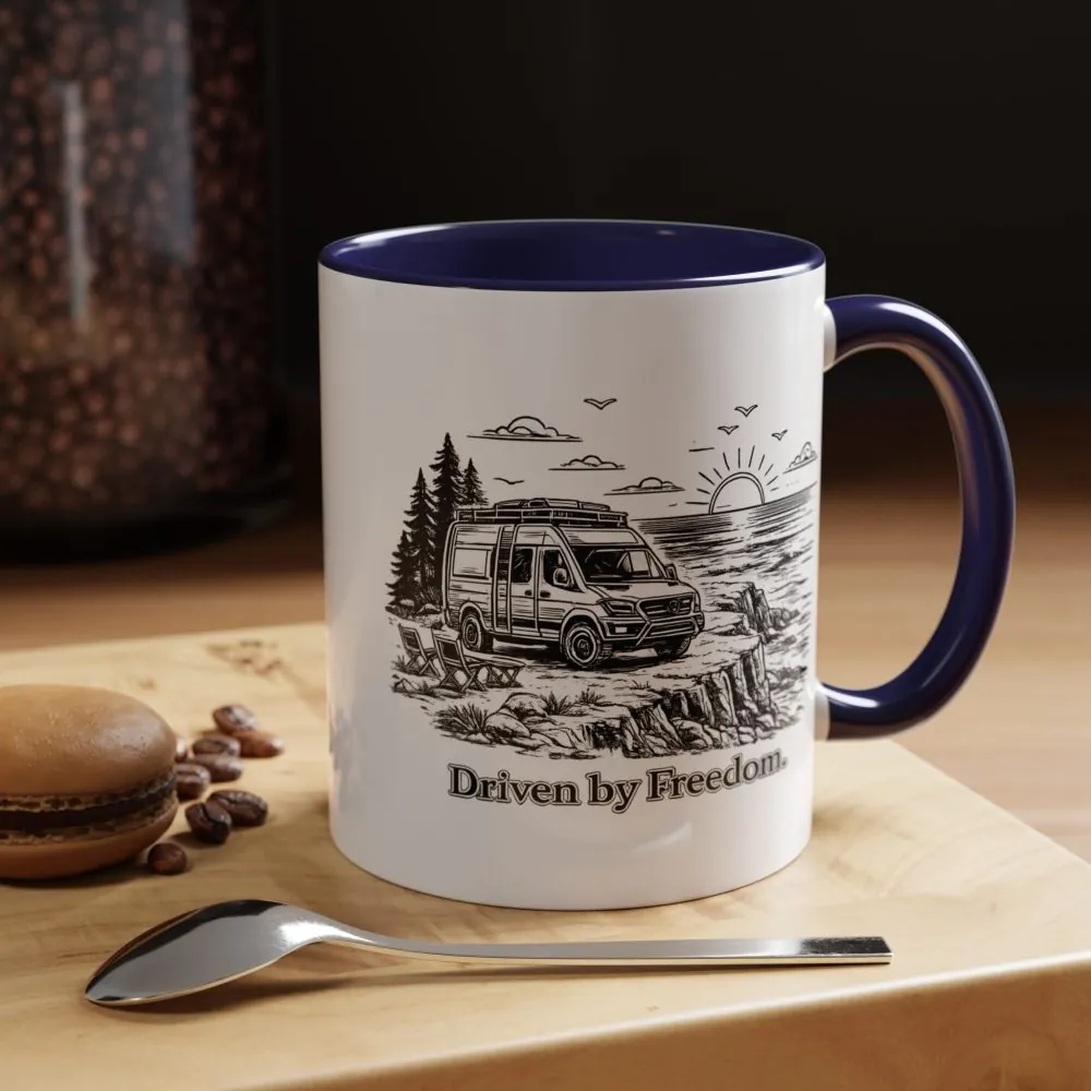 4314100372451736197_2048.jpeg Accent Coffee Mug (11, 15oz) — "Driven By Freedom" Design Minimal-Line