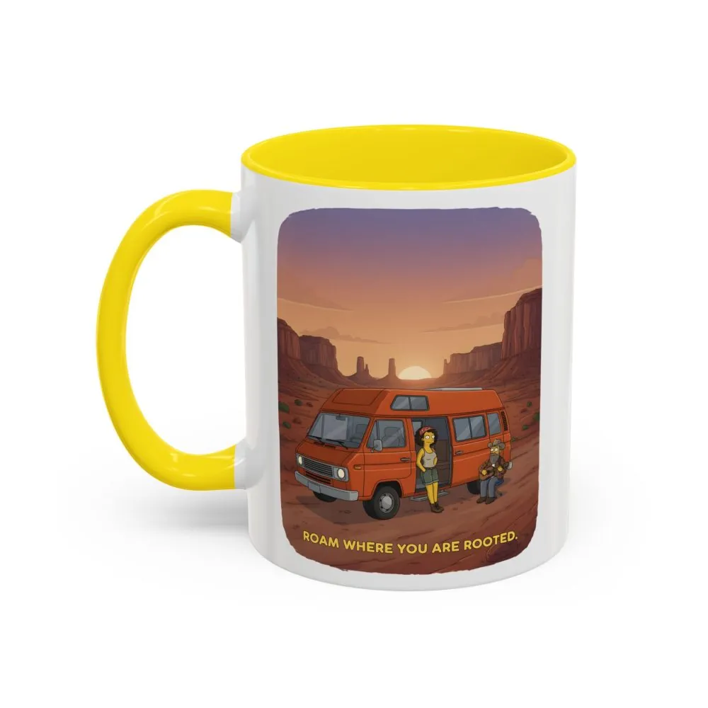 4353181155129836444_2048.jpeg Accent Coffee Mug (11, 15oz) — "Roam Where You Are Rooted" Design Sitcom-Line