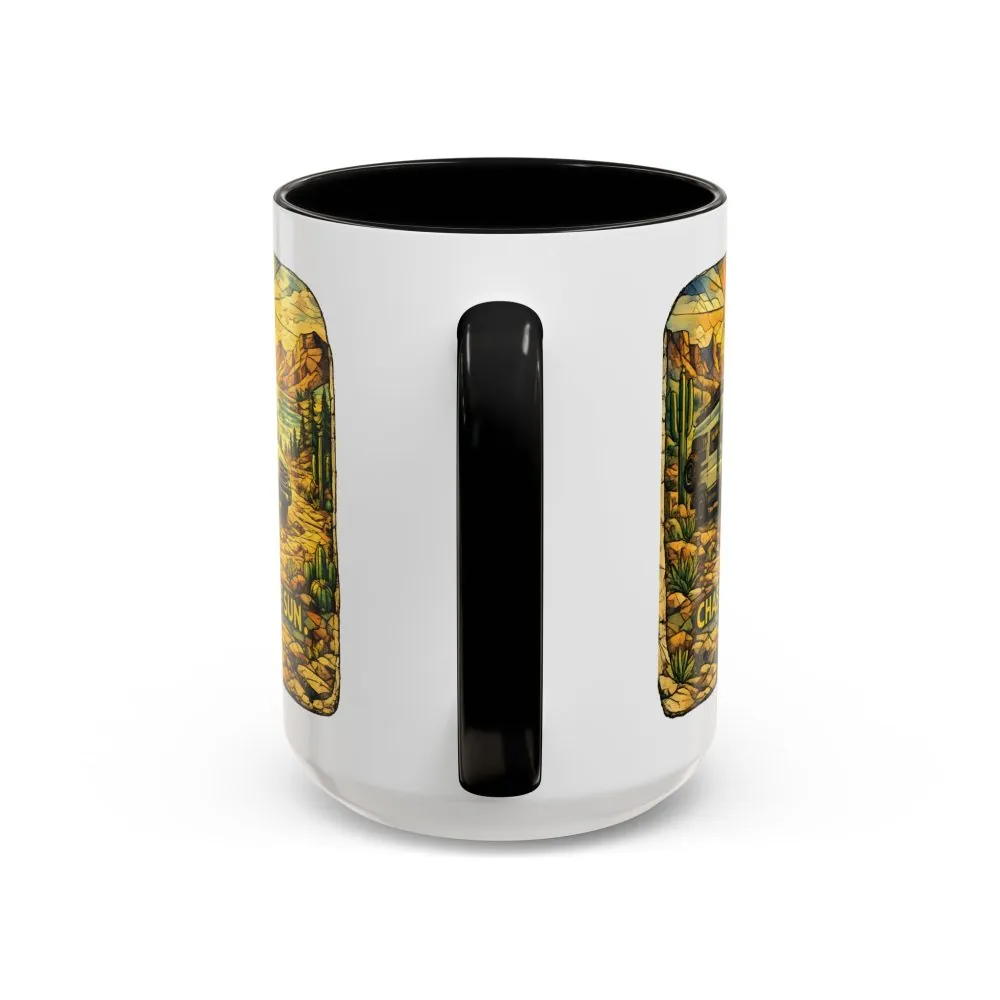 4361581881405778264_2048.jpeg Accent Coffee Mug (11, 15oz) — "Chase The Sun" Design Cubic-Line