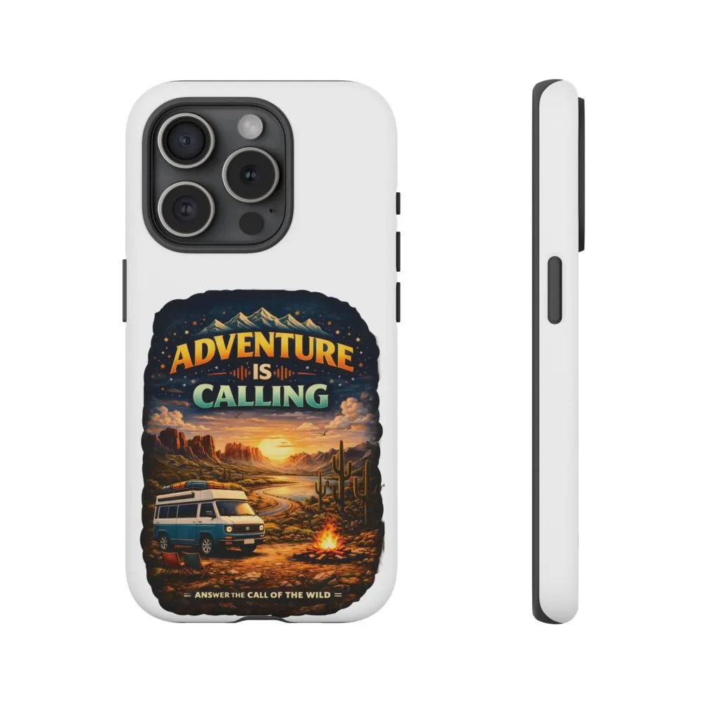 Phone Case — "Adventure Is Calling" (Design Scenic-Line)