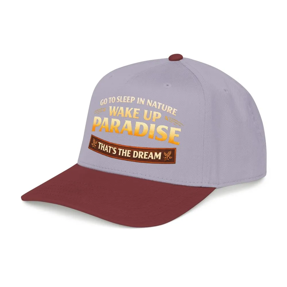 437215864072252305_2048.jpeg Baseball Cap - "Go sleep Nature-Wake Up Paradise" Design Scenic-Line