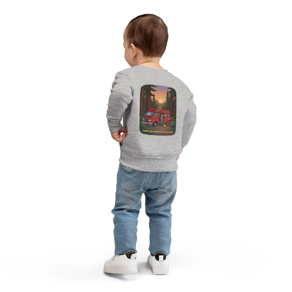 4401969128548841741_2048.jpeg Toddler Sweatshirt - "Forest Air Free Spirit Full Tank" (Design Sitcom-Line)
